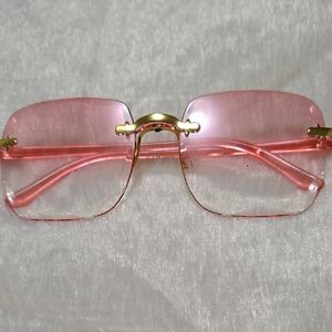 Stylish Pink and Gold Sunglasses